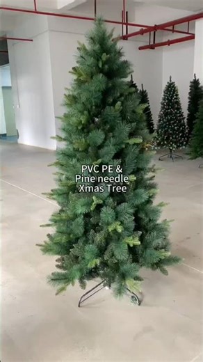 Close-up: PVC + PE + Pine Needle Christmas Tree Review 🎄