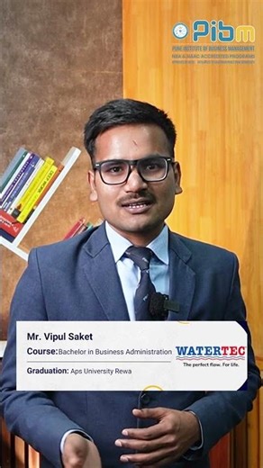 PIBM to Watertec | Management Trainee | PGDM Marketing | Batch 2024–26