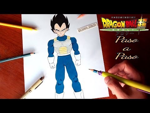 Cómo Dibujar PASO A PASO a VEGETA de la Pelicula Dragon Ball Super Broly (Tutorial Explicado)