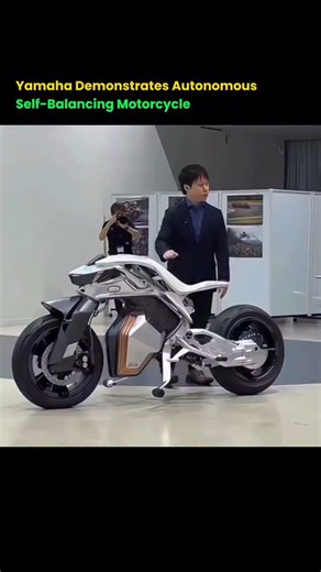 Steller Sphere on Instagram: "More info 👇 The Yamaha MOTOROiD2 is a futuristic, AI-powered electric motorcycle concept designed to self-balance and operate autonomously using the Active Mass Center Control System (AMCES). It recognizes its owner, stands up from its side-stand, and can follow them, representing a, "living" machine rather than just a vehicle. Key features of the Yamaha self-balancing concept include: 1. Active Mass Center Control System (AMCES): The bike can move its battery and 