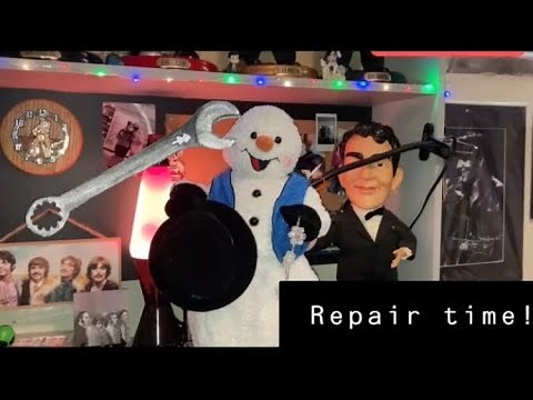 Repairing the Gemmy 2002 Animated Spinning Snowflake Snowman !