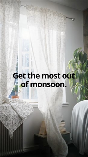 This monsoon, we’re all about creating these simple, perfect moments. From the perfect reading nook to the tableware for your hot soup, we’re here to help you embrace the beauty of staying in. [Rainy Day Vibes, Cozy Corner, Monsoon Essentials] #IKEA | IKEA