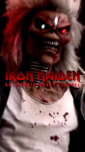 Dixxon Flannel Company | THE IRON MAIDEN 50th ANNIVERSARY FLANNEL 🤘 LIVE tomorrow (Dec. 30th) at 5PM PST / 8PM EST Set your alarms... THIS WILL GO QUICK 🔥... | Instagram