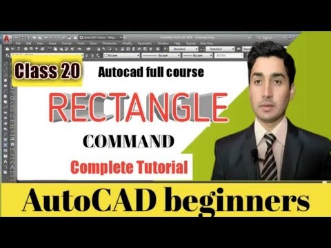 AutoCAD CLASS 20 – Rectangle Command in AutoCAD | Complete Tutorial for Beginners