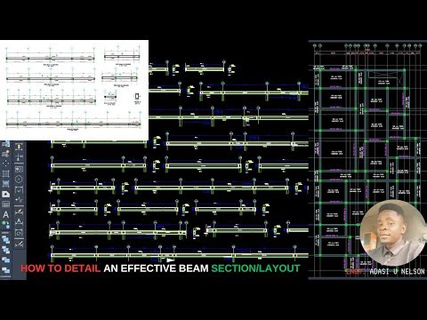 How To Detail An Effective Beam Section/Layout Using AutoCAD