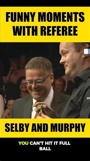 Funny Moment with the Referee 😂 | Selby vs Murphy 🎱🔥