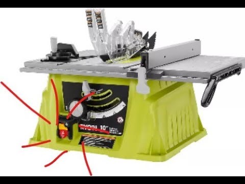 Repair inop 10" Ryobi Table Saw