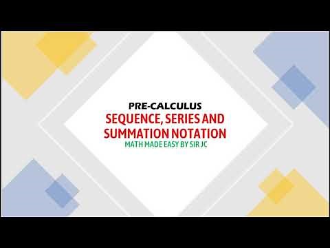 [PRECAL] Sequence, Series and Summation Notation