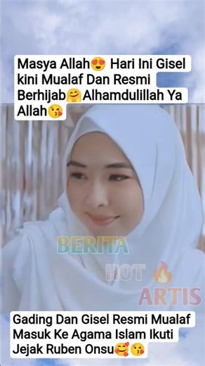 HARI INI GISEL ANASTASYA RESMI MEMELUK AGAMA ISLAM😱#giselle #gadingmartin #gosip #artis #fyp