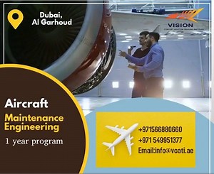 Aircraft repair and maintenance positions are in high demand. If you’re detail-oriented and have a strong interest in aviation and airplanes, here’s what you need to know to apply to VCATI 1 year AME program. STEP 1. Apply for the course by sending us an email to info@vcati.ae STEP 2. Message us on what'sapp 971 549943496 / 971549951377 | Vision Concept Aviation Training Institute - VCATI