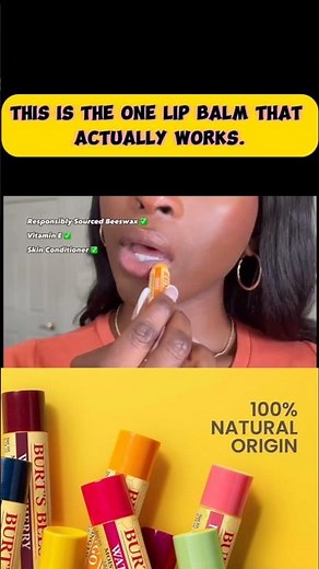 This Burt’s Bees Original Beeswax Lip Balm is one of the best natural lip balms for dry lips.