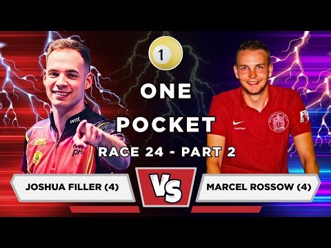 Joshua Filler (4) vs Marcel Rossow (4) | One Pocket | Race to 24 | Part 2