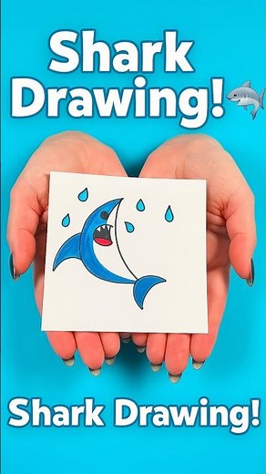 Easy DIY Shark Drawing for Kids | Fun Step-By-Step Art Activity #diy #craft #craftyfun #kids
