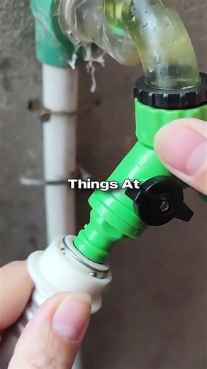 2-way water splitter that turns one tap into two with individual controls