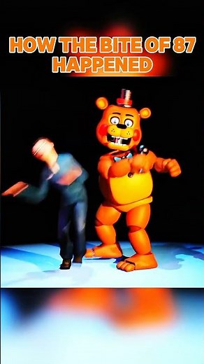 How the bite of 87 happened 😱😱 #animationvideo #fnaf #shortvideos #sfm #fnaf2