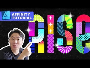 How to Create Colorful Patterned Lettering in Affinity Designer [Full Workshop]