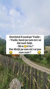89K views · 578 reactions | Cu ce mână dai, cu aia primești  - Vasile, banii pe care mi i-ai dat sunt falși. - Dar dinții pe care mi i-ai pus cum sunt? #amuzant #râziculacrimi #caterincă #reels #pamflet #zâmbet #comedie | Citate Umplute Cu Adevăr | Facebook
