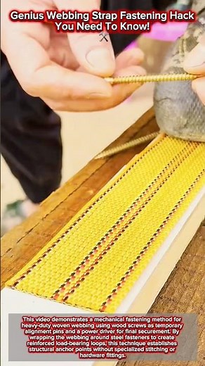 Genius Webbing Strap Fastening Hack You Need To Know! 🛠️
