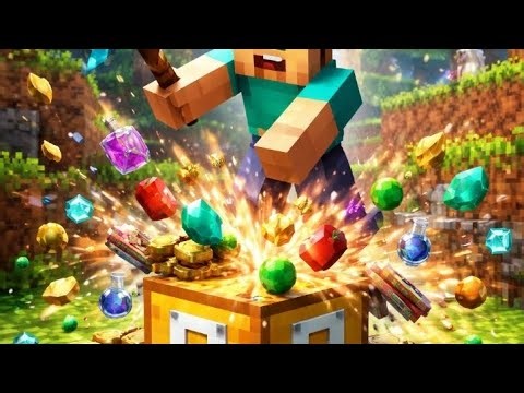Random loot block in Minecraft#viral Minecraft#videos