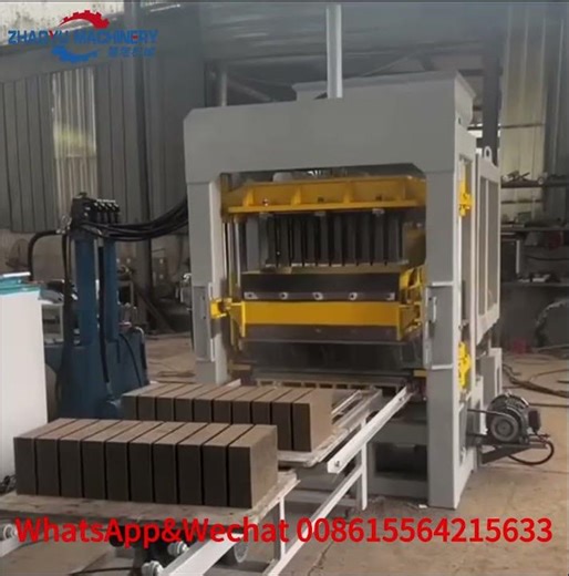 Cement Solid Brick Making Machine#QT4-18#Automatic Hydraulic Hollow Block Machine#BlockBrickMachine#
