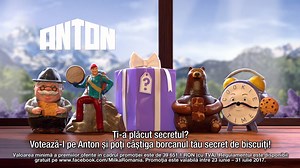 Ia-ți avânt! Descoperă secretul lui Anton și votează-l pentru șansa de a câștiga noul borcan secret al biscuiților Milka! Scrie-ne mai jos până pe 31 iulie ora 23:59. Regulament: http://bit.ly/2tR0HyR | Milka
