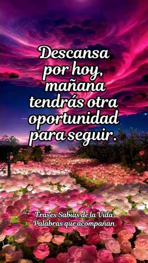 Descansa por hoy, mañana tendrás otra oportunidad | Frase motivadora