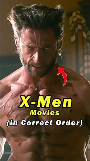 X-Men Movies in Correct Order ✅ #shorts #xmen #deadpool
