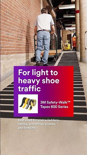 Don't slip on wet floors, slippery ramps, oily decks – there's a 3M™ Safety-Walk™ Tape for that.​