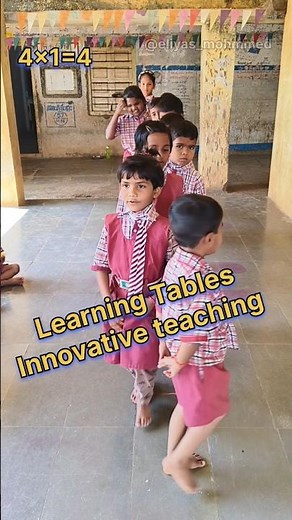 Learning Tables in Innovative manner | Creative way of teaching | Teaching strategies | #shorts #yt