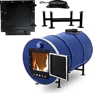 Barrel Stove Fire Kit – Perfect for 30-55 Gallon Barrel Metal Barrel - Camping Equipment Barrel wood Stove Kits - Fire Wood Camp Stove Fire Barrel Kit for Emergency Heating & Survival…