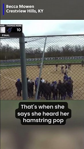 Opponents help injured softball player score winning run