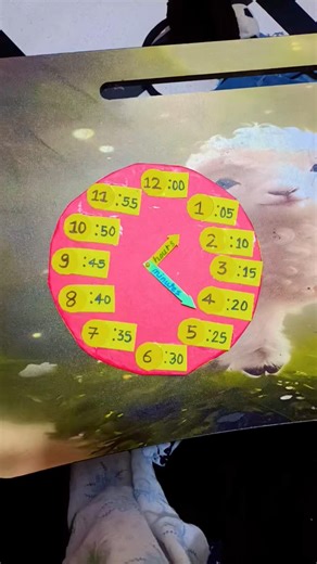 maths clock project.... 🖍️🖍️