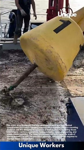 Moving chain with a machine: people moving chain with a machine