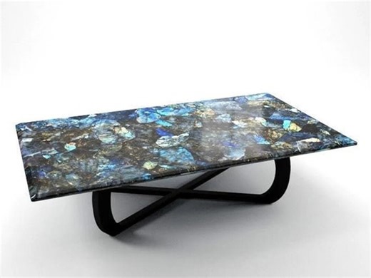 Labradorite Table Top | Polished Resin Table Top for Office & Home Decor | Elegant Labradorite Dining Table Top | Luxury Stone Kitchen Slab - Etsy