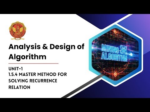 1.5.4 Master Method for Solving Recurrence Relation | CS402 |