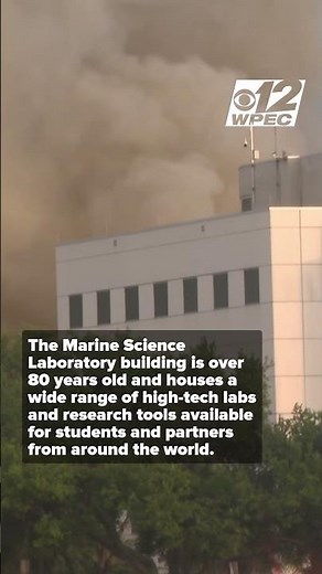 Flames tear through roof of USF Marine Science Laboratory in St. Petersburg