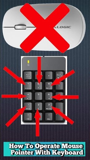 how to operate mouse with keyboard | how to operate cursor with keyboard ‪@PCMobileOfficial‬