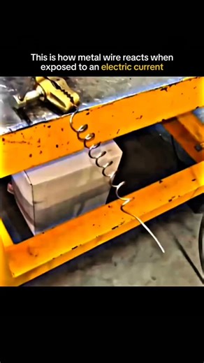 ANYTHING EXPLAINED on Instagram: "“This is how metal wire reacts when exposed to an electric current ⚡😳 A shocking look at how electricity transforms ordinary metal in seconds!” • When electric current flows through the wire, resistance causes rapid heating. • The wire begins to glow, showing how energy is converted into heat and light. • Higher current = higher temperature, often enough to melt or snap the wire. • A great demonstration of Joule heating and how electricity interacts with conduc