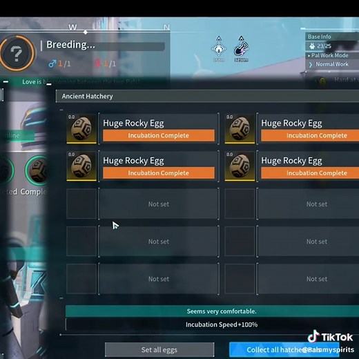 Palworld ancient tech: share resources & speed up incubation
