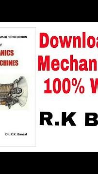 📒📕How to Download Fluid Mechanic book by Rk Bansal