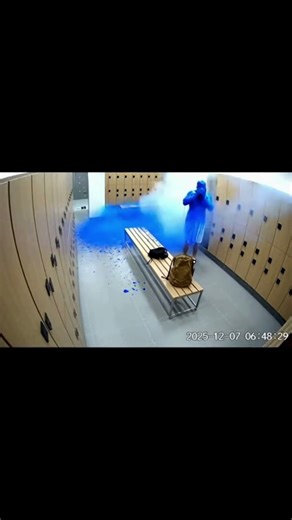 Guy Fresh Out Shower Grabs Gym Bag – Gets Drenched in Blue Slime Trap!” 💙🧳😂