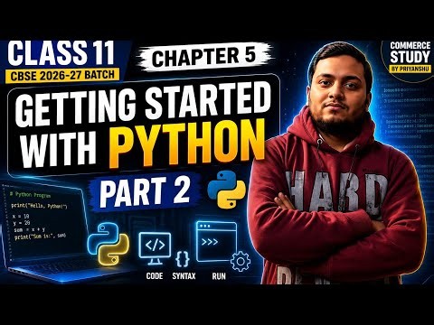 Chapter 5 getting started with python class 11 cbse 