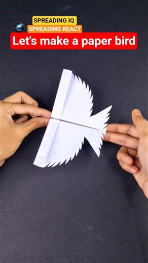 Let's make a paper bird 🐦🕊️ #diy #craft #papercraft #short #birds