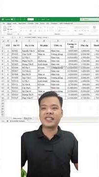 Tạo phiếu lương tự động cập nhật trên excel #LearnOn #phongexcel #Thanhcongnghe #xemngaymeohay
