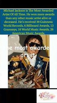 MICHAEL JACKSON IS OFFICIALLY THE MOST AWARDED ARTIST IN HISTORY! 🏆#michaeljackson #youtubeshorts