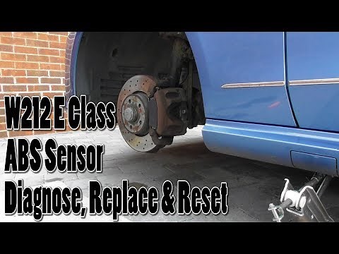 Mercedes E Class W212 Front Left ABS ESP Sensor Replace Guide 443100 Fault Code