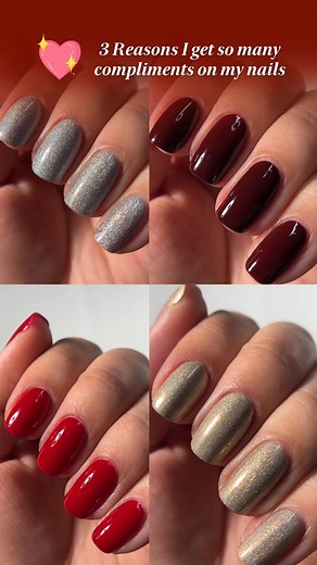 Step into the season with the shades that steal the spotlight. ✨ Londontown’s Party Ready Collection is your lineup of rich reds, glimmering golds, and sleek silvers, all made to promote the look of glossy, healthy nails that last through every celebration. Formulated with our signature Florium Complex, each shade supports nail strength and care with every swipe, so your holiday mani looks as good as it feels. Get 20% off your first purchase when you shop the collection at LondontownUSA.com. | L