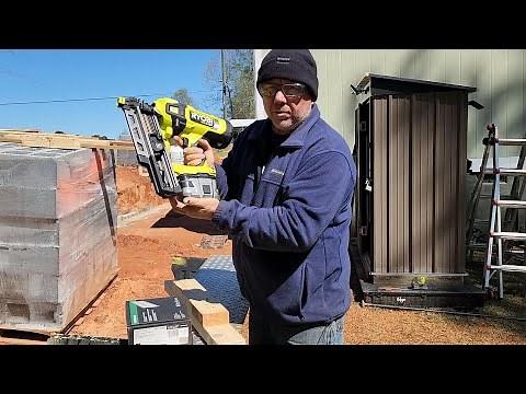 Ryobi Framing Nailer Nail Gun Cordless 21 Degree Brushless 18 Volt Battery Powered