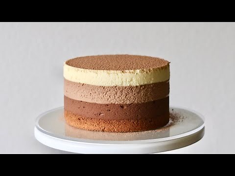 Triple Chocolate Mousse Cake Recipe