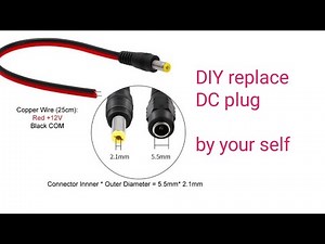 How to replace DC plug